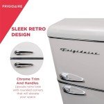 Frigidaire Retro Cream Refrigerator with Top Freezer