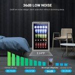 125 Can Beverage Cooler Mini Fridge with Glass Door