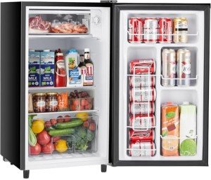 Sweetcrispy 3.2 Cu.Ft Mini Fridge with Freezer
