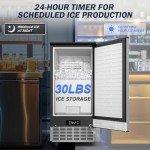 Commercial Under Counter Ice Maker – 120LBS/Day