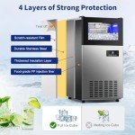 TAZPI 130 LBS/24H Stainless Steel Ice Maker