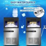 100Lbs/24H Stainless Steel Ice Maker Machine