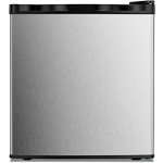 Kismile 1.1 Cu.ft Mini Upright Freezer, Stainless Steel