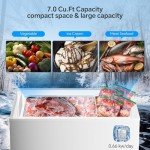 Kismile 7.0 Cu.Ft Top Open Chest Freezer