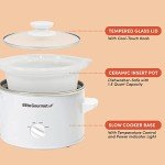 Elite Gourmet Electric Slow Cooker with Ceramic Pot