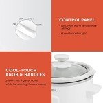 Elite Gourmet Electric Slow Cooker with Ceramic Pot