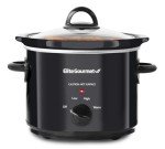Elite Gourmet 3 Quart Electric Slow Cooker, Black
