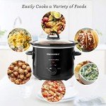 Elite Gourmet 3 Quart Electric Slow Cooker, Black