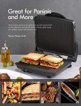 Yabano 4-Slice Non-Stick Panini Press Grill