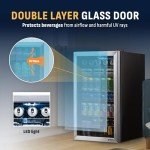 NewAir Beverage Cooler Fridge for 126 Cans