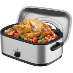 Sunvivi 24 Quart Electric Roaster Oven with Lid