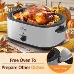 Sunvivi 24 Quart Electric Roaster Oven with Lid