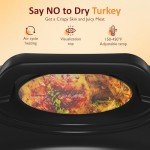 Sunvivi 24 Quart Electric Roaster Oven with Lid
