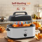 Sunvivi 24 Quart Electric Roaster Oven with Lid