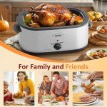Sunvivi 24 Quart Electric Roaster Oven with Lid
