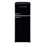 Galanz Retro Top Freezer Refrigerator, 10 cu ft, Black