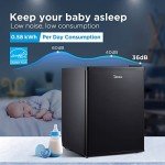 Midea 2.4 Cu Ft Black Mini Refrigerator