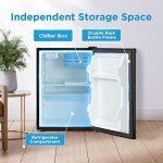 Midea 2.4 Cu Ft Black Mini Refrigerator
