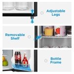 Midea 2.4 Cu Ft Black Mini Refrigerator