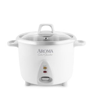 Aroma Stainless Steel Rice Cooker & Warmer, 14-Cup