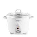 Aroma Stainless Steel Rice Cooker & Warmer, 14-Cup
