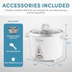 Aroma Stainless Steel Rice Cooker & Warmer, 14-Cup