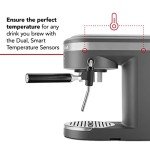 KitchenAid Semi-Automatic Espresso Machine KES6403, Matte Charcoal Grey, 1.4 Liters