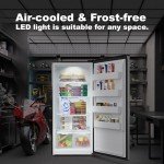 21 Cu. Ft Upright Freezer, Stand Up Freezer Convertible Refrigerator 2-in-1 Appliance, Standing Freezer Freezerless All Refrigerator 20 Cu. Ft, Upright Freezers