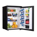Danby DAR026A1BDD-6 2.6 Cu.Ft. Mini Fridge, Compact Refrigerator for Bedroom, Office, bar, countertop, E-Star Rated in Black
