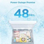Midea MERC07C4BAWW Cubic Feet Chest Freezer, 7.0 Cu.ft-New, White