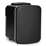 Simple Deluxe Mini Fridge, 4L/6 Can Portable Cooler & Warmer Freon-Free Small Refrigerator, Provide Compact Storage for Skincare, Beverage, Food, Cosmetics, for Bedroom, Office, Dorm, Black, New