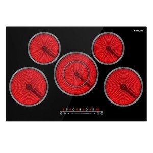 GASLAND 30 Inch Electric Cooktop 5 Burners, 8200W Built-in Radiant Electric Stove Top, 220-240V Electric Ceramic Cooktop with 9 Power Levels, Slide Touch Control, Child Safety Lock &Timer, Hard Wire
