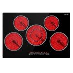 GASLAND 30 Inch Electric Cooktop 5 Burners, 8200W Built-in Radiant Electric Stove Top, 220-240V Electric Ceramic Cooktop with 9 Power Levels, Slide Touch Control, Child Safety Lock &Timer, Hard Wire