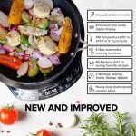 Nuwave Upgraded Induction Cooktop, 3 Wattage Control, Patented Digital Temp Probe, 8”Large Heating Coil, 12”Shatter-Proof Ceramic Glass,106 Temps-Ctrl