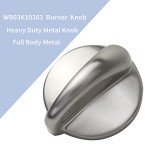 5 Packs WB03K10303 Profile Stove Cooktop Oven Rang Knob Replacements for GE,Heavy Duty Metal 191d5100 knob Cooktop Oven Knob Replace ge profile stove knob Part WB03K10208,AP4980246, 1810427, AH3486484