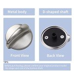 5 Packs WB03K10303 Profile Stove Cooktop Oven Rang Knob Replacements for GE,Heavy Duty Metal 191d5100 knob Cooktop Oven Knob Replace ge profile stove knob Part WB03K10208,AP4980246, 1810427, AH3486484