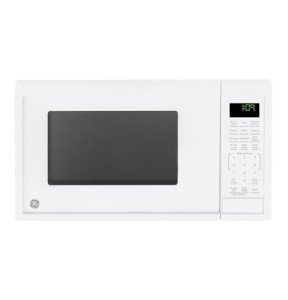 GE GCST09N1WWW Microwave Oven, 900-watt 7 Auto Cooking Settings, Kitchen Essentials for The Countertop, Dorm Room or Apartment, Child-Lock Technology 0.9 Cu. Ft, White