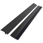 Silicone Stove Counter Gap Cover (2 Pack),Easy Clean Heat Resistant Wide & Long Kitchen Stove Gap Filler,Seals Spills Between Counters, Oven, Stovetops, Washing Machines, Washer, Dryer(30 in, Black)