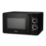 COMMERCIAL CHEF Black Microwave 0.7 Cu. Ft. with Rotary Switch Knob, 700W Countertop Small Microwave with Microwave Turntable Plate, 6 Level Power Tabletop Microwave with Microwave Handle