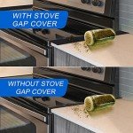 Silicone Stove Counter Gap Cover (2 Pack),Easy Clean Heat Resistant Wide & Long Kitchen Stove Gap Filler,Seals Spills Between Counters, Oven, Stovetops, Washing Machines, Washer, Dryer(30 in, Black)