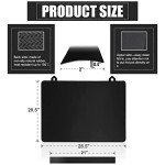 NEWCOMDIGI, Heat Resistant 2Pcs Gap, Large Cooktop Cover 28.5×20.5in [Anti-Slip Coating] Protector Glass Stove Washer Dryer Top, 28.520.5 in, Black-For Electric 02