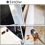 Silicone Kitchen Stove Counter Gap Cover Long & Wide Gap Filler (2 Pack) Seals Spills Between Counters, Stovetops, Washing Machines, Oven, Washer, | Heat-Resistant and Easy Clean (White),25 inches