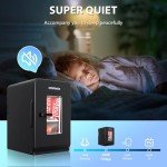 Mini Fridge for Bedroom, 15 Litre/21 Cans Portable Mini Refrigerator with AC/DC Power for Office, Dorm and Car, Thermoelectric Cooler & Warmer Skincare Fridge for Drinks, Food, Cosmetics