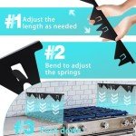 Stove Gap Covers Stainless Steel, 2 Pack Stove Gap Filler Easy Retractable Length 13.8" to 27.5", Width 0.79" ALMCALS Stove Gap Guards Range Trim Kit, Heat Resistant Guard Between Stove Top & Counter