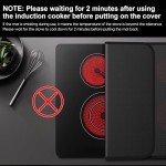VIESEMBO Fireproof Stove Cover, 28.5×20 Inches Electric Stove Top Cover, Heat Resistant GlassTop Stove Cover Protector, Kitchen Flat Stove Top Covers for Electric Stove Black