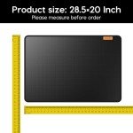 VIESEMBO Fireproof Stove Cover, 28.5×20 Inches Electric Stove Top Cover, Heat Resistant GlassTop Stove Cover Protector, Kitchen Flat Stove Top Covers for Electric Stove Black