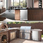 Velivi 24 Inch Beverage Refrigerator Outdoor, Under Counter Beverage Cooler for Patio, Built-in Drink Fridge 210 Cans, with Stainless Steel Door for Soda, Beer, Wine