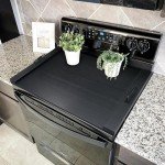 GASHELL Noodle Board Stove Cover with Handles, Multiple Stove Top Cover Board for Electric/Gas Stove Top(Black)