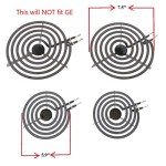 KITCHEN BASICS 101 4 Pack MP22YA Electric Range Burner Surface Element Replacement for Whirlpool KitchenAid Maytag Includes 2 8-Inch MP21YA & 2 6-Inch MP15YA 540331014,484783, TS5W8221,Y04000033