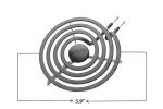 KITCHEN BASICS 101 4 Pack MP22YA Electric Range Burner Surface Element Replacement for Whirlpool KitchenAid Maytag Includes 2 8-Inch MP21YA & 2 6-Inch MP15YA 540331014,484783, TS5W8221,Y04000033